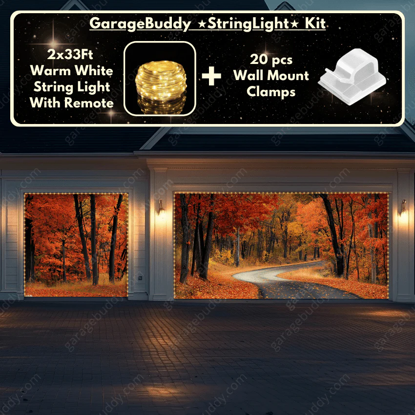 Autumn Road | Nature Garage Door Cover - Image 18