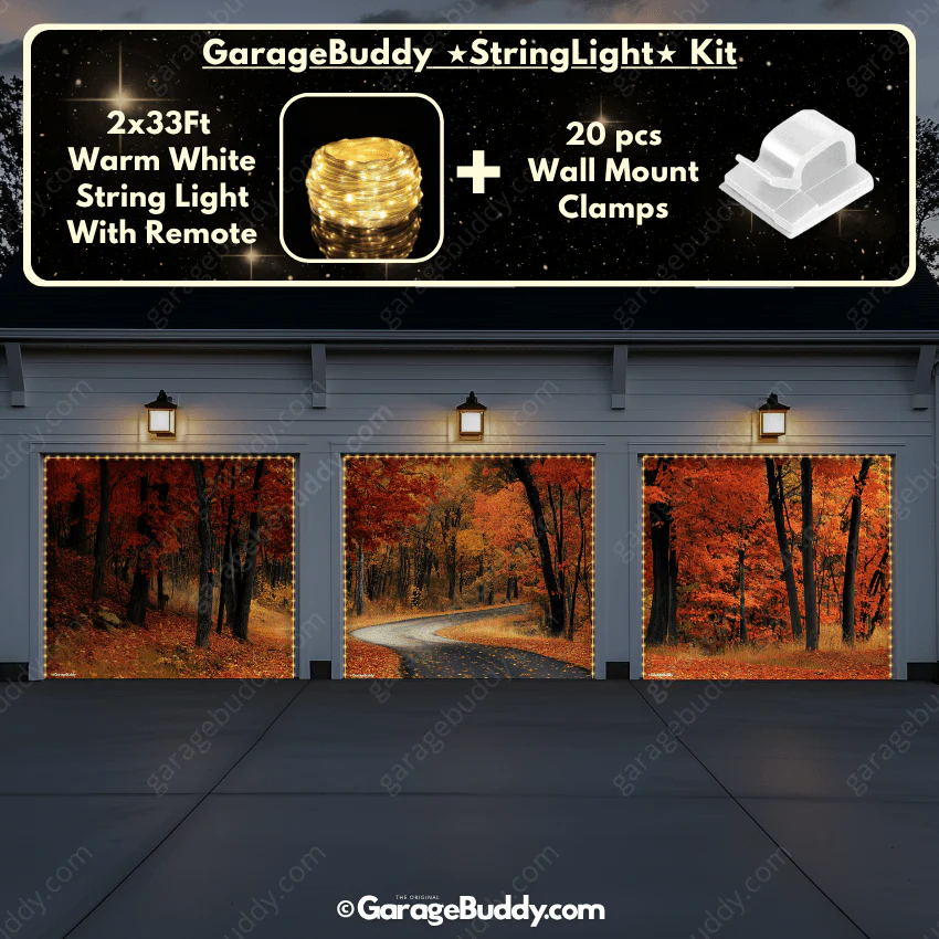 Autumn Road | Nature Garage Door Cover - Image 20