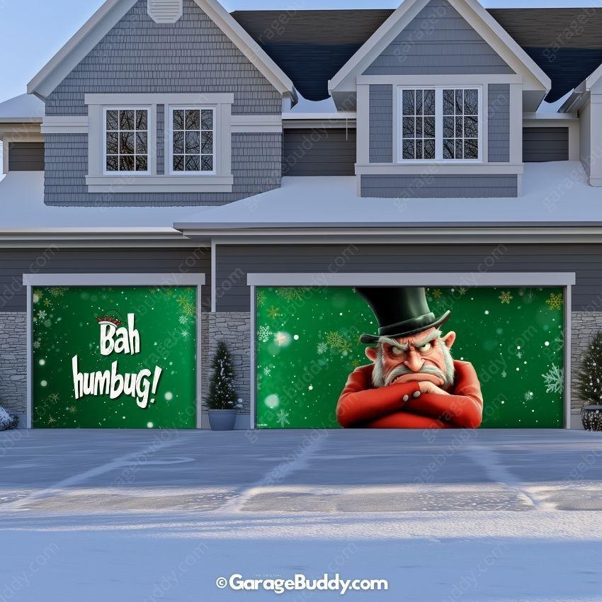 Bah Humbug | Christmas Garage Door Cover - Image 14