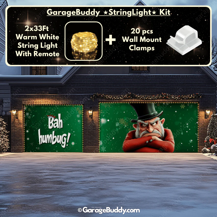 Bah Humbug | Christmas Garage Door Cover - Image 22