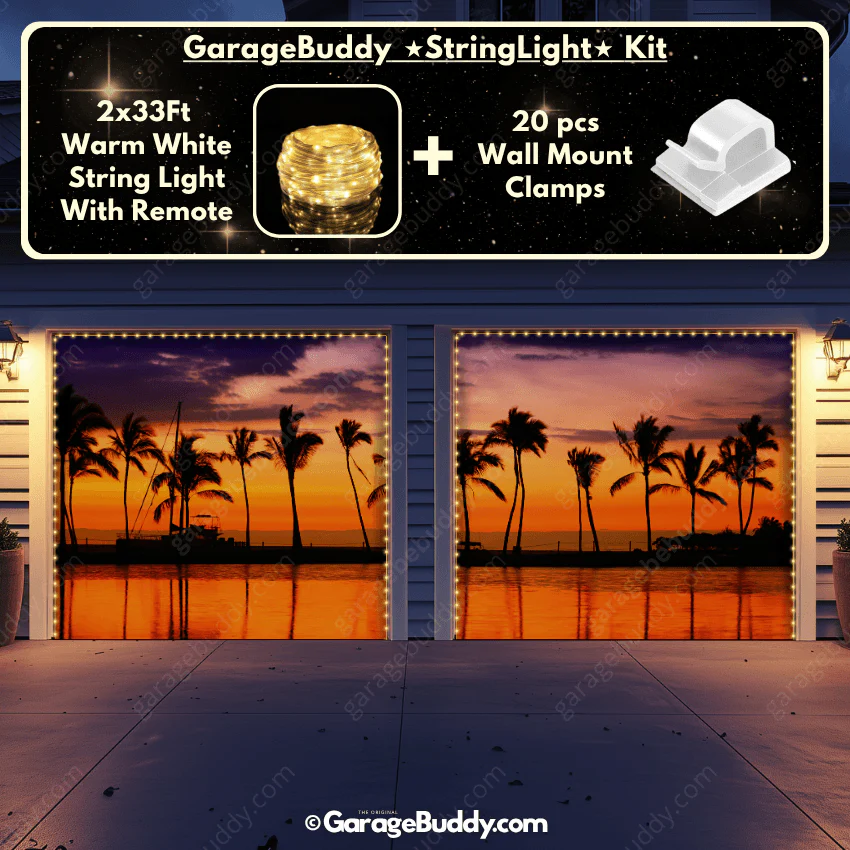 Beach Sunset | Nature Garage Door Cover - Image 6