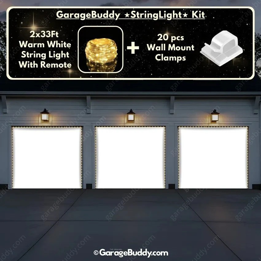 Blank White Projector Screen | GarageBuddy Garage Door Cover - Image 10