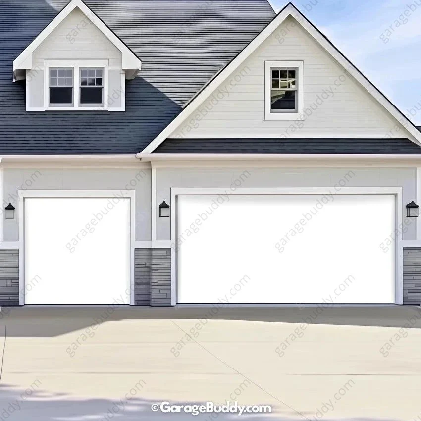 Blank White Projector Screen | GarageBuddy Garage Door Cover - Image 14