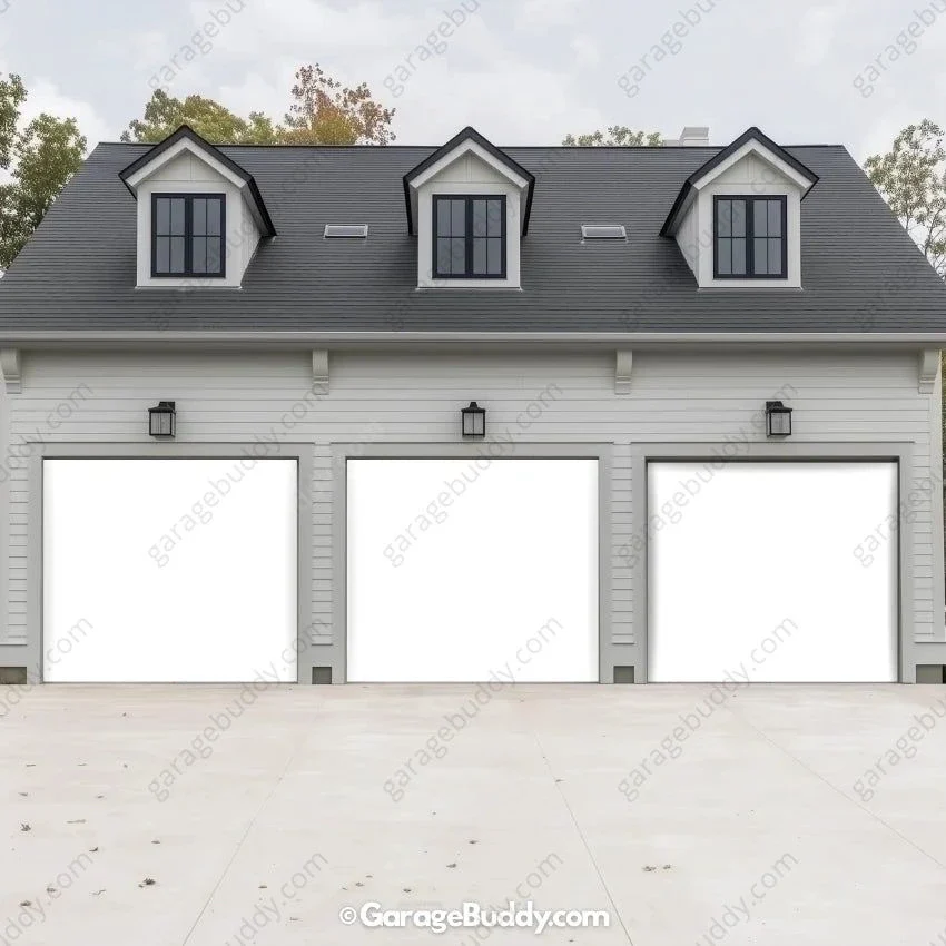 Blank White Projector Screen | GarageBuddy Garage Door Cover - Image 8