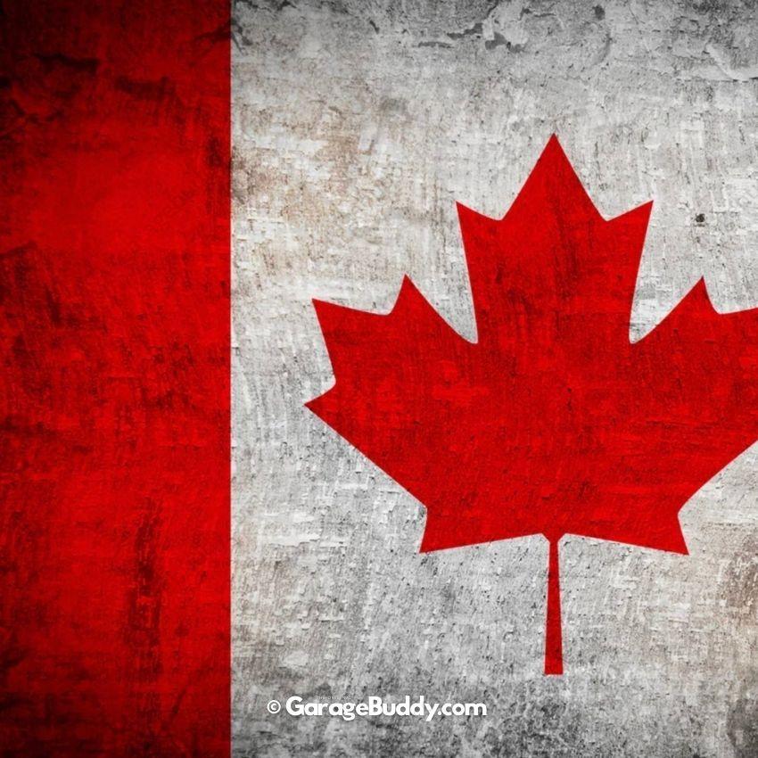 Canada Flag (Rustic) | Patriotic Garage Door Cover - Image 9