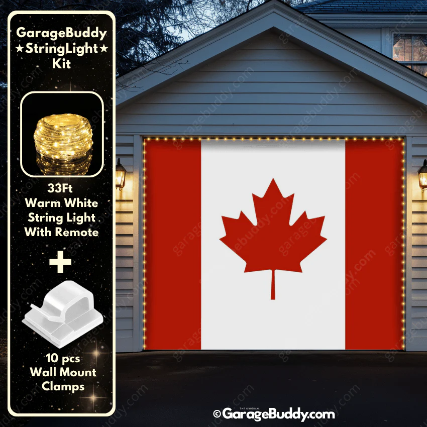Canada Flag (Plain) | Patriotic Garage Door Cover - Image 14