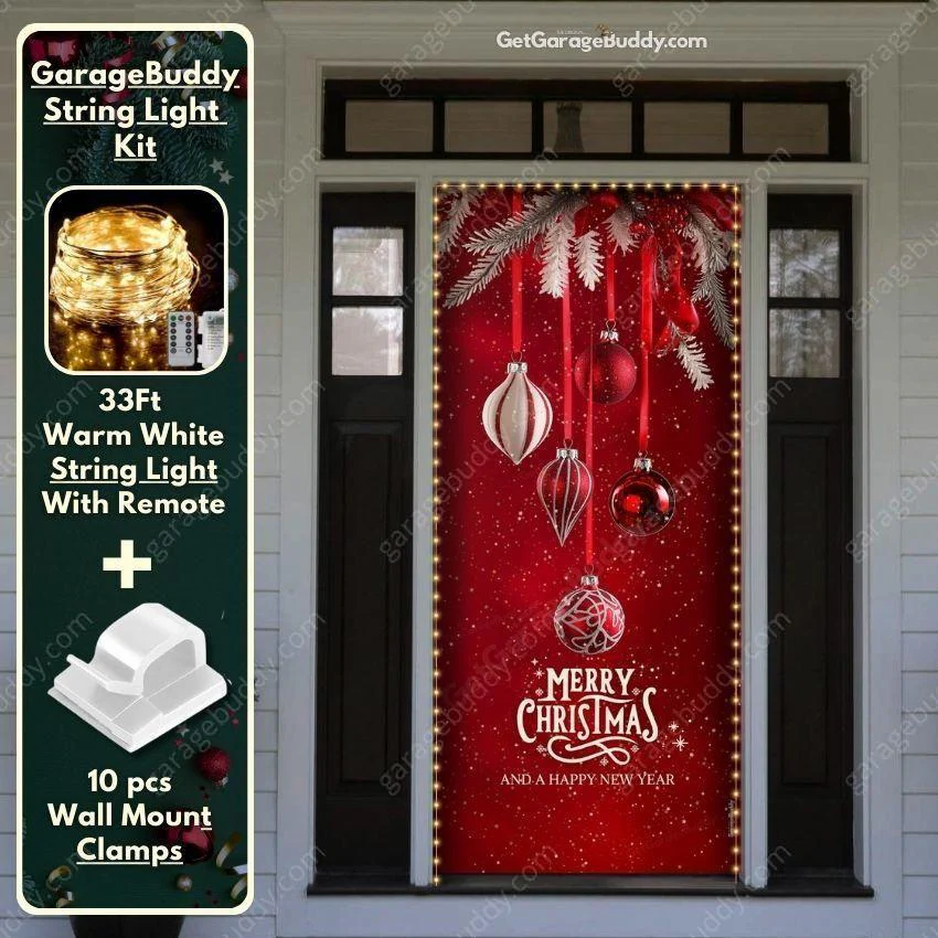 Christmas Ornaments | Christmas Front Door Cover - Image 4