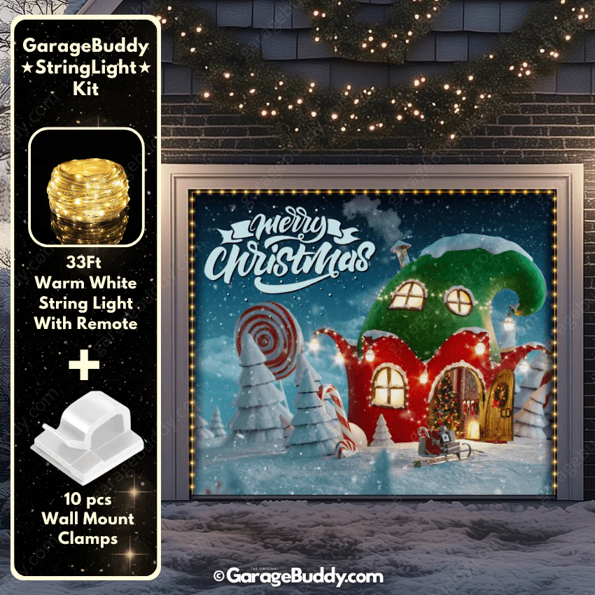 Christmas Wonderland | Christmas Garage Door Cover - Image 15