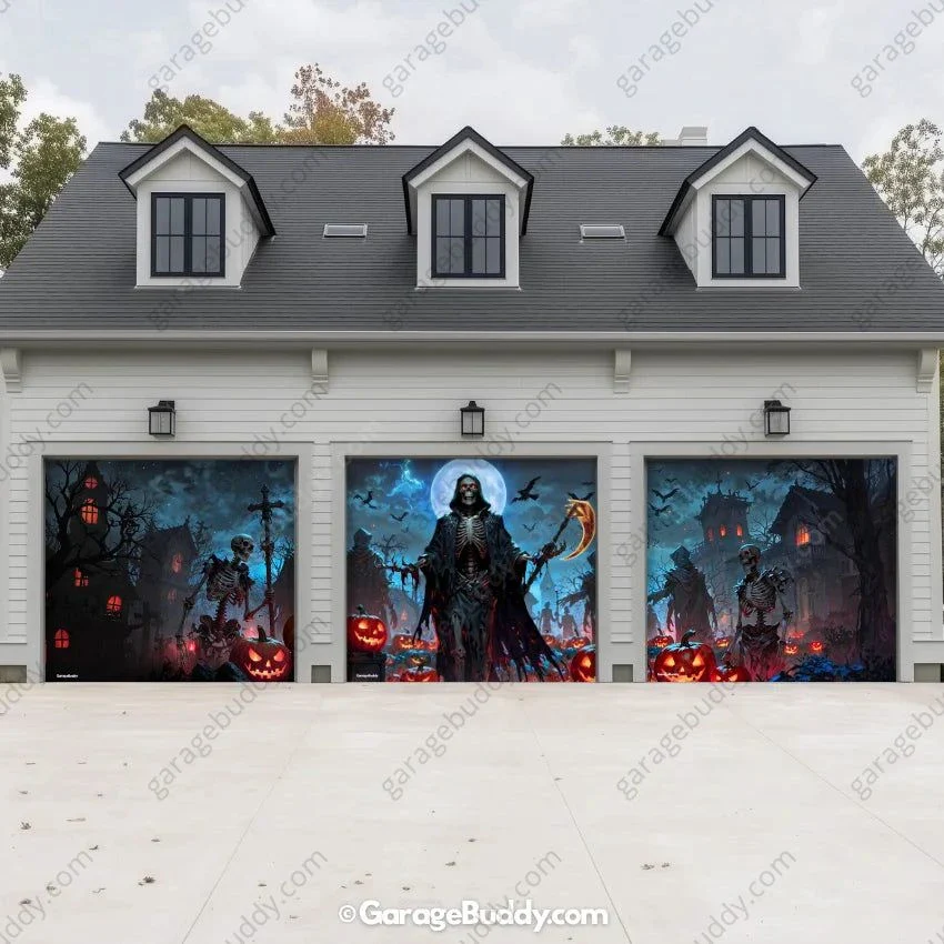 Cursed Night (Glow) | Halloween Garage Door Cover - Image 6
