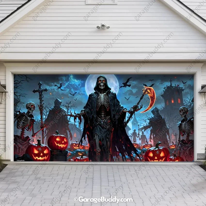 Cursed Night (Glow) | Halloween Garage Door Cover - Image 9