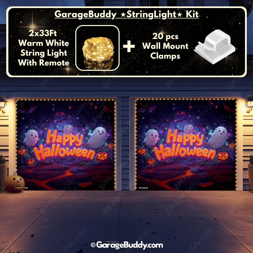 Ghost Party (Glow) | Halloween Garage Door Cover - Image 14