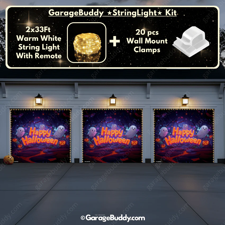 Ghost Party (Glow) | Halloween Garage Door Cover - Image 18