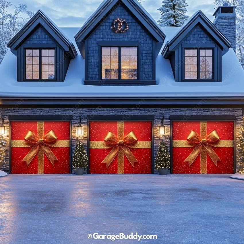 Gift Wrap | Christmas Garage Door Cover - Image 7