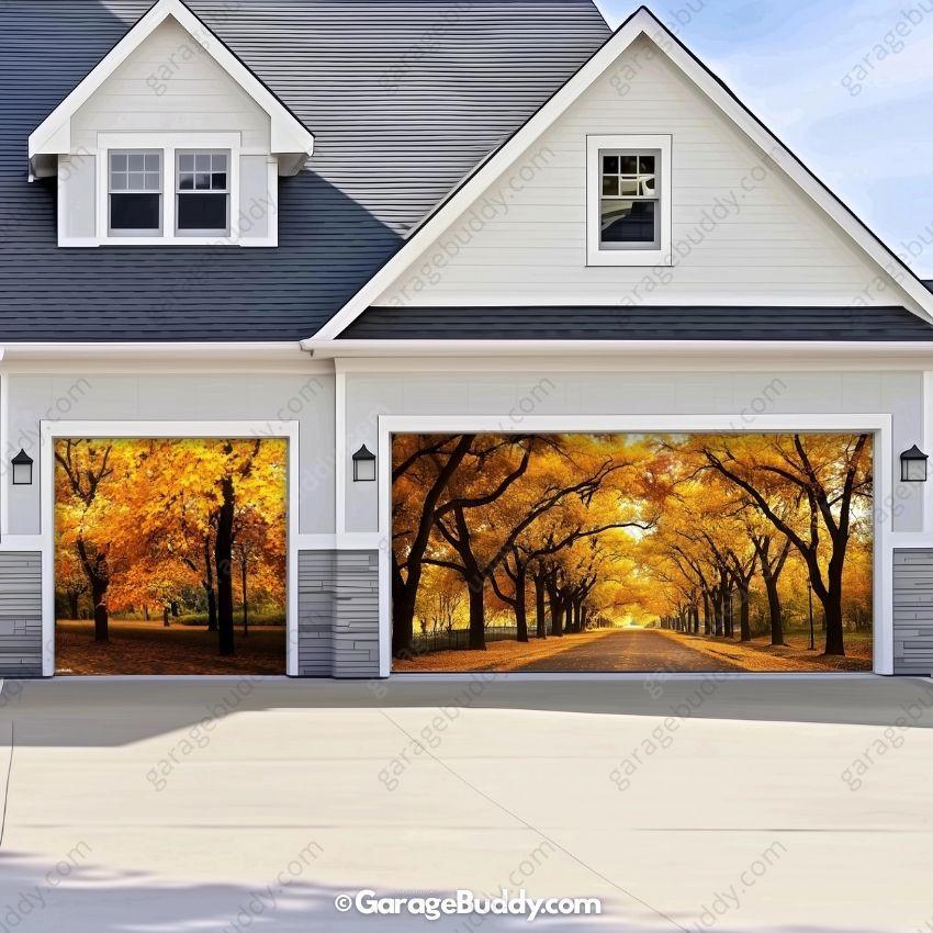 Golden Trail | Nature Garage Door Cover - Image 12