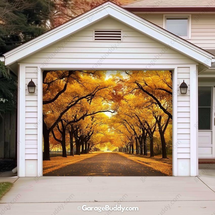 Golden Trail | Nature Garage Door Cover - Image 13