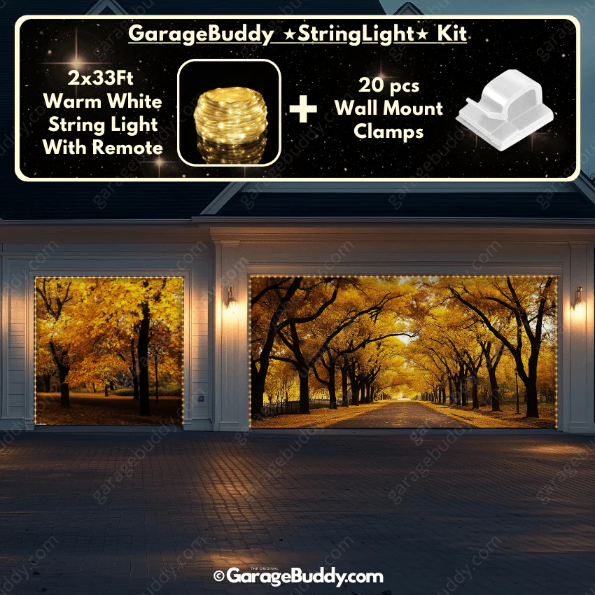 Golden Trail | Nature Garage Door Cover - Image 21