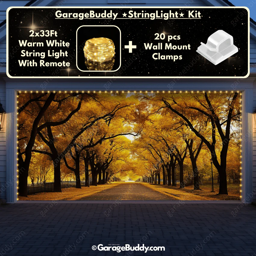 Golden Trail | Nature Garage Door Cover - Image 22