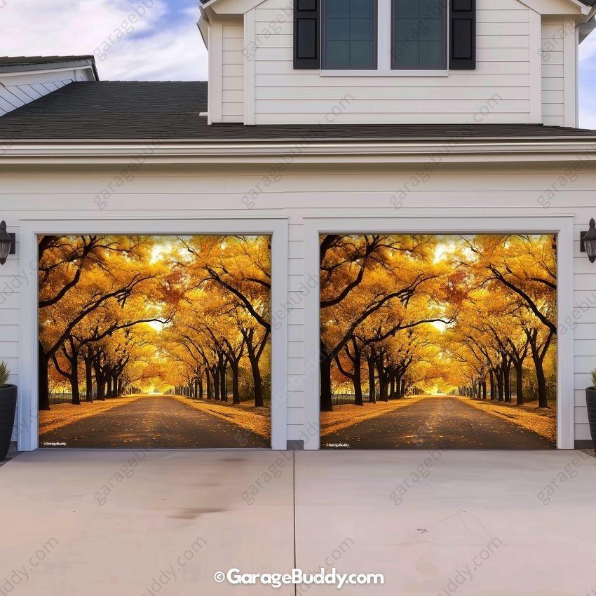 Golden Trail | Nature Garage Door Cover - Image 3