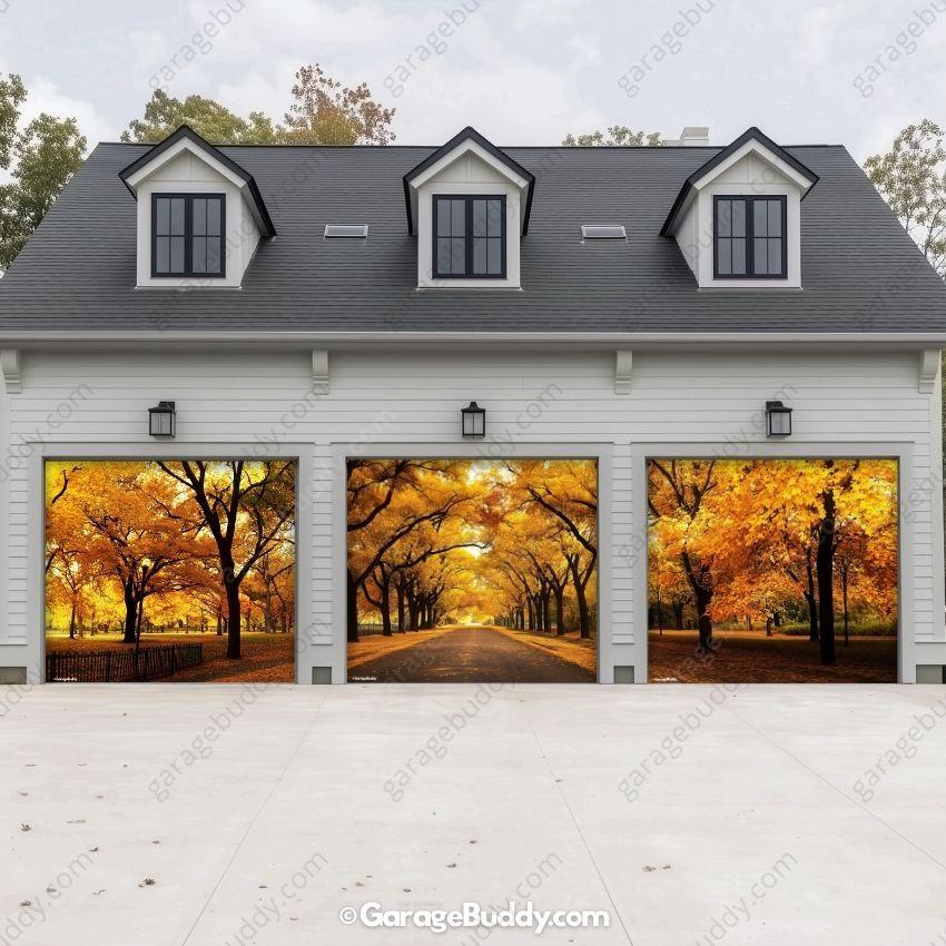 Golden Trail | Nature Garage Door Cover - Image 4