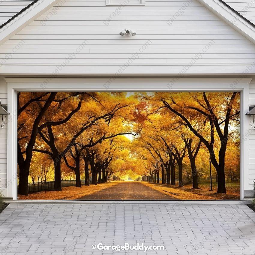 Golden Trail | Nature Garage Door Cover - Image 6