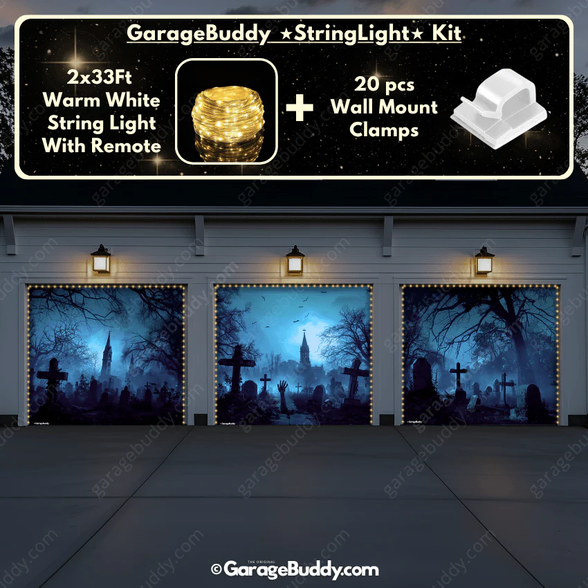 Grave Rising (Glow) | Halloween Garage Door Cover - Image 13