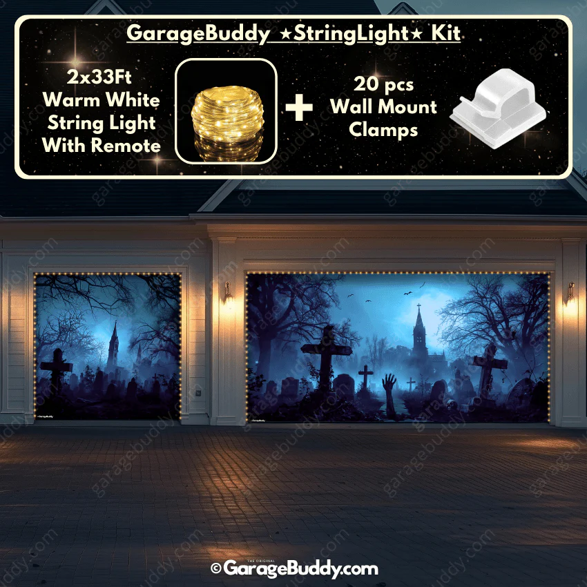 Grave Rising (Glow) | Halloween Garage Door Cover - Image 15