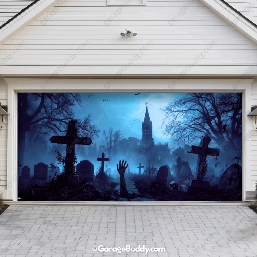 Grave Rising (Glow) | Halloween Garage Door Cover - Image 17
