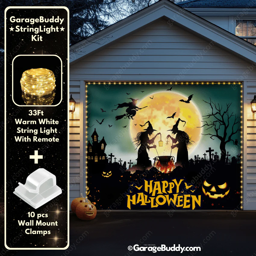 Graveyard Scene | Halloween Garage Door Cover - Image 12