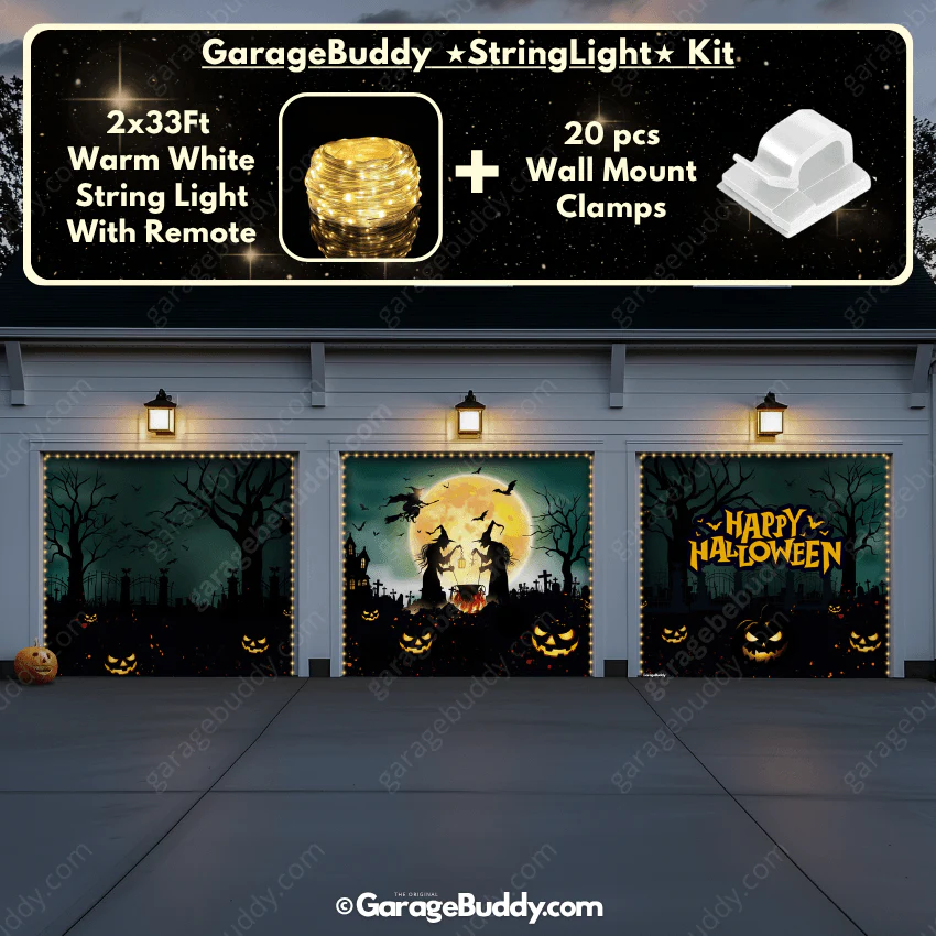 Graveyard Scene | Halloween Garage Door Cover - Image 16