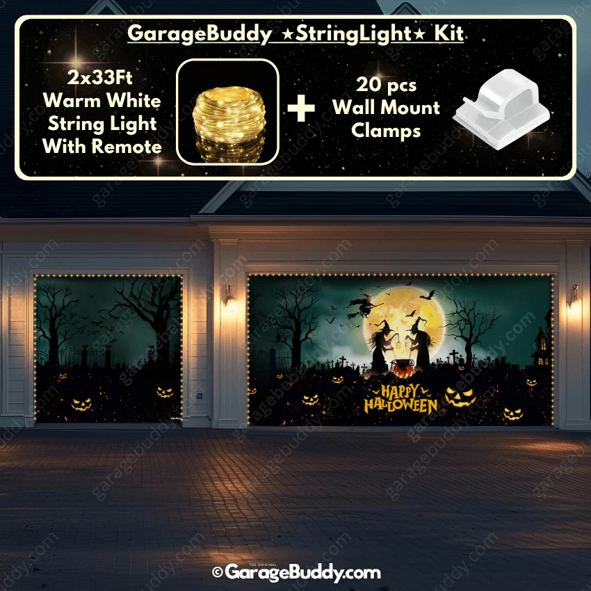 Graveyard Scene | Halloween Garage Door Cover - Image 18