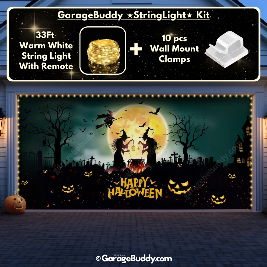Graveyard Scene | Halloween Garage Door Cover - Image 20
