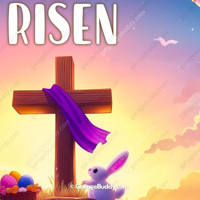 He Is Risen (Easter) | Festive Garage Door Cover - Image 13