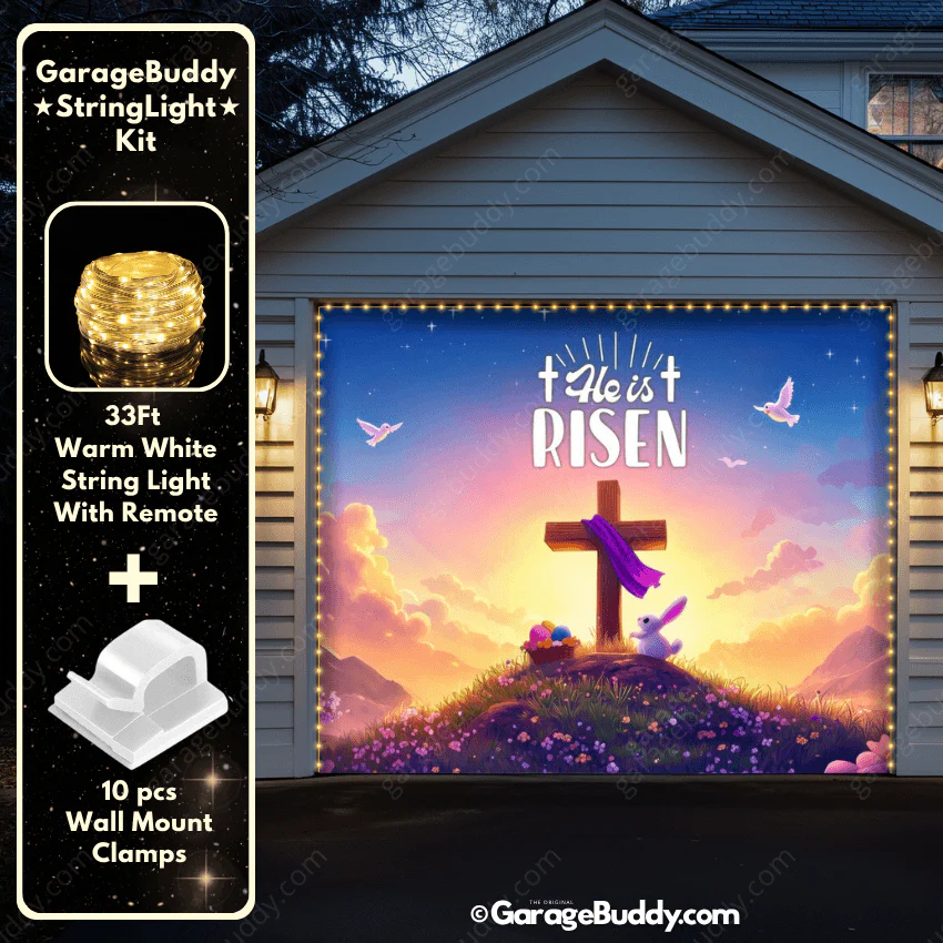 He Is Risen (Easter) | Festive Garage Door Cover - Image 17