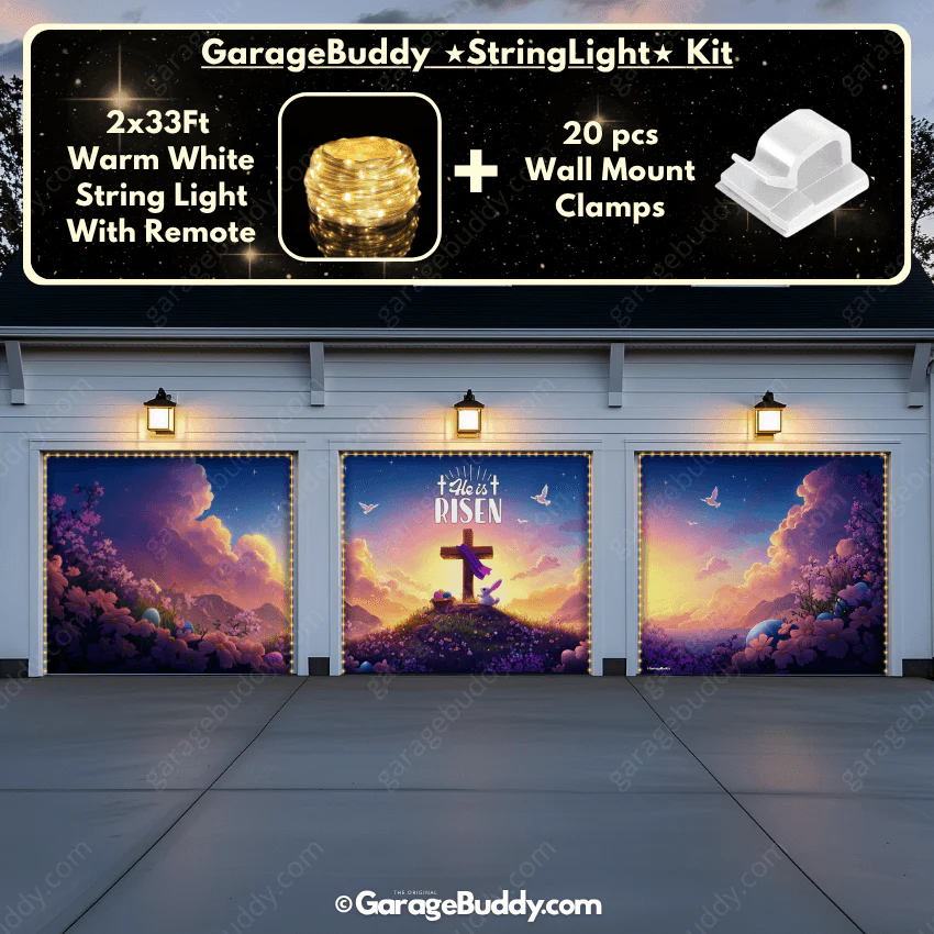 He Is Risen (Easter) | Festive Garage Door Cover - Image 19