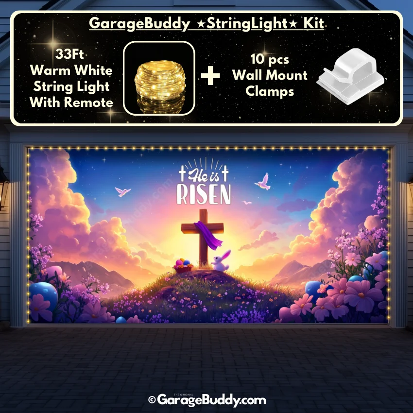 He Is Risen (Easter) | Festive Garage Door Cover - Image 23