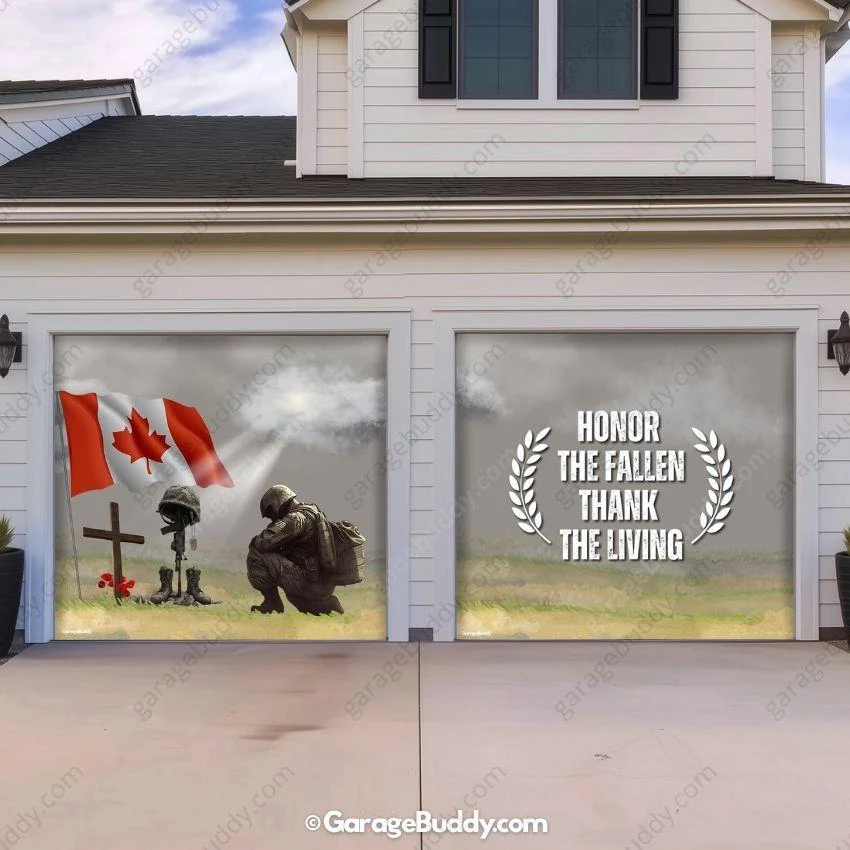 Honor The Fallen (CA) | Patriotic Garage Door Cover - Image 10