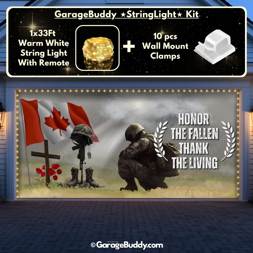 Honor The Fallen (CA) | Patriotic Garage Door Cover - Image 11