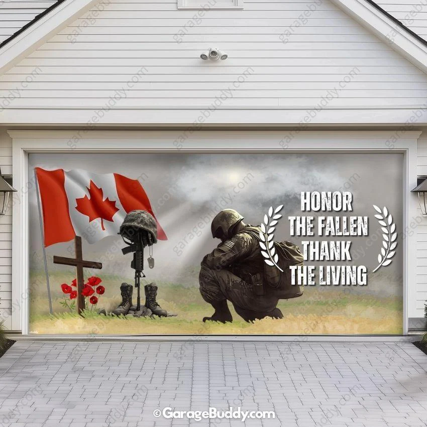 Honor The Fallen (CA) | Patriotic Garage Door Cover - Image 7