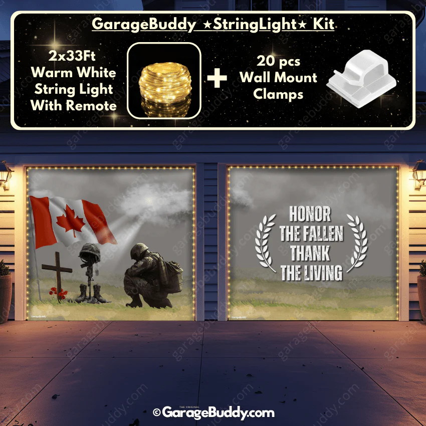 Honor The Fallen (CA) | Patriotic Garage Door Cover - Image 9