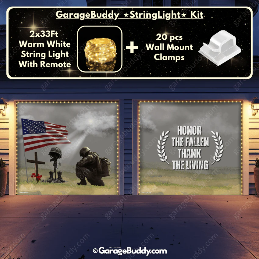 Honor The Fallen | Patriotic Garage Door Cover - Image 17
