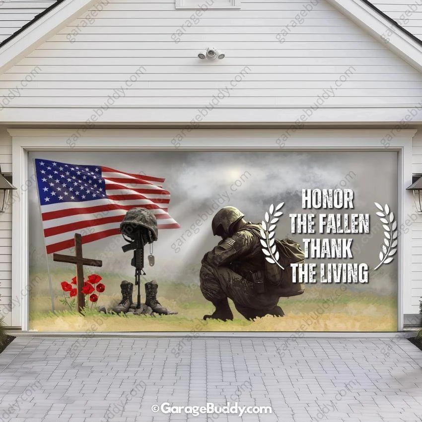 Honor The Fallen | Patriotic Garage Door Cover - Image 6