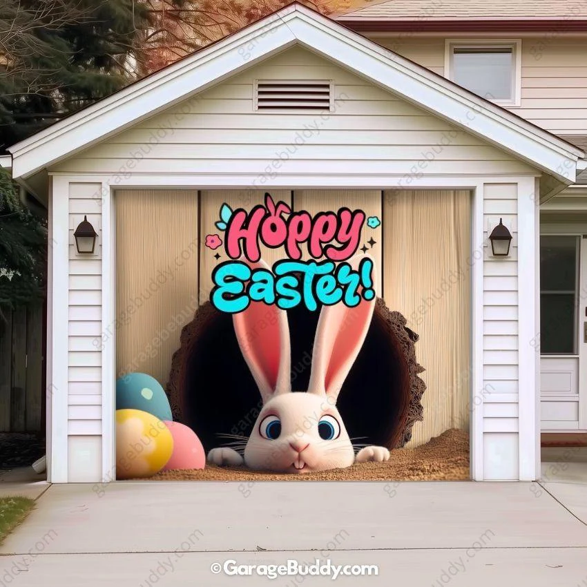 'Hoppy' Easter | Festive Garage Door Cover - Image 13