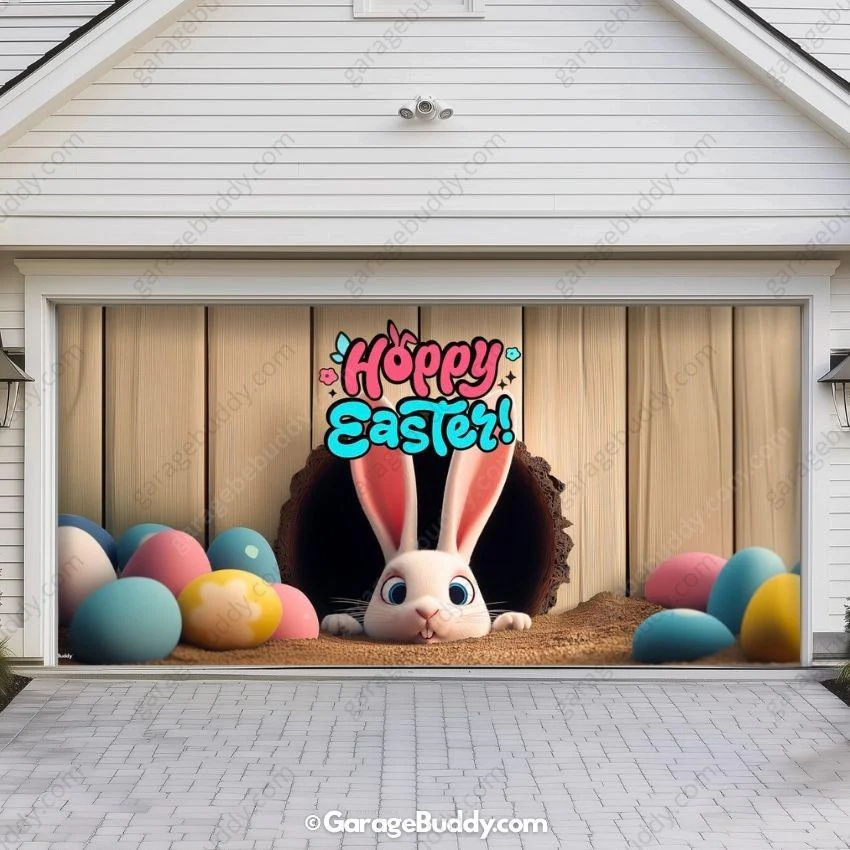 'Hoppy' Easter | Festive Garage Door Cover - Image 6