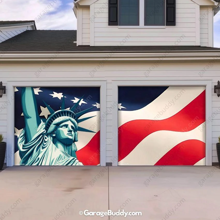 Liberty Stripes | Patriotic Garage Door Cover - Image 4