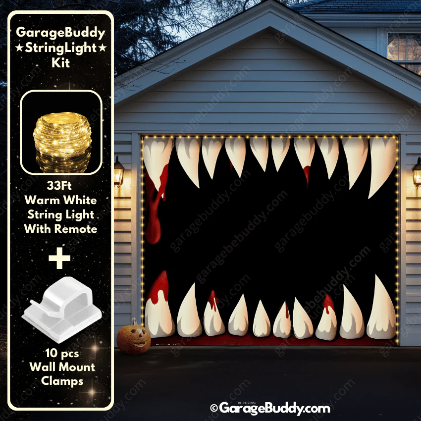 Monster Teeth | Halloween Garage Door Cover - Image 10
