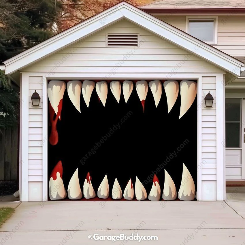 Monster Teeth | Halloween Garage Door Cover - Image 11