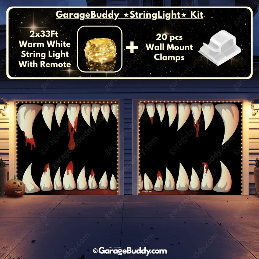 Monster Teeth | Halloween Garage Door Cover - Image 13
