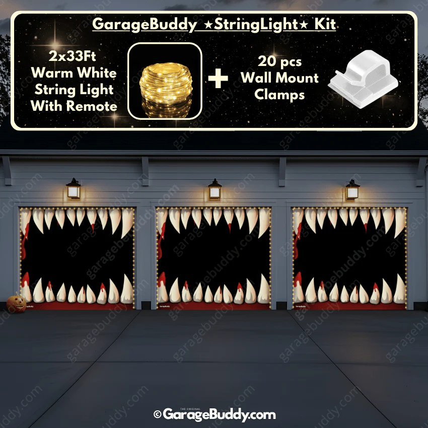 Monster Teeth | Halloween Garage Door Cover - Image 16