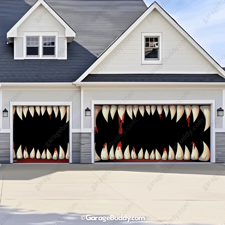 Monster Teeth | Halloween Garage Door Cover - Image 17