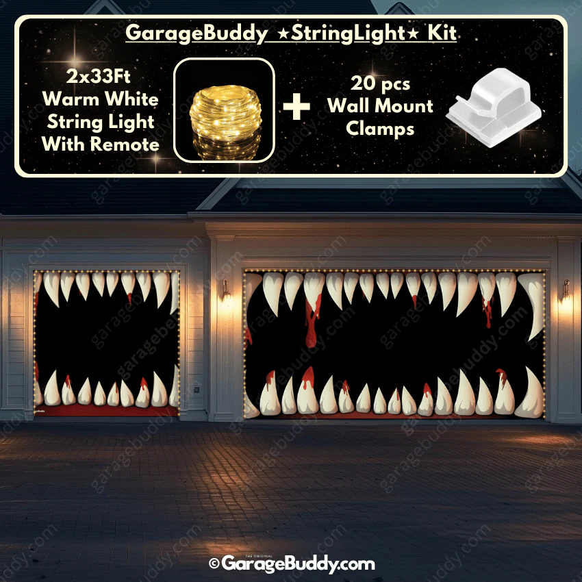 Monster Teeth | Halloween Garage Door Cover - Image 18